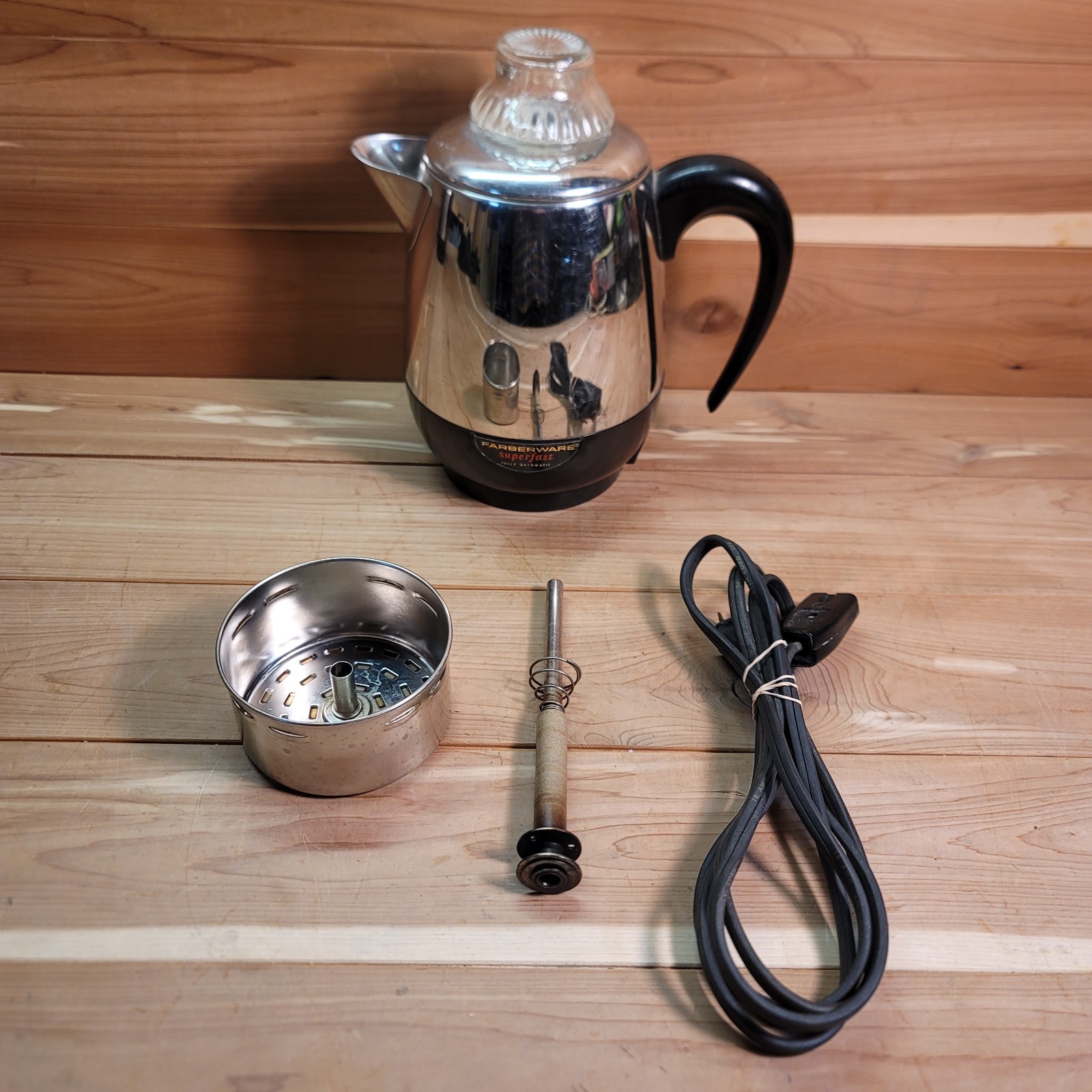 Vintage Farberware Superfast Coffee Maker Percolator Electric Model 134B READ Vintage Farberware Superfast Coffee Maker Percolator Electric Model 134B READ