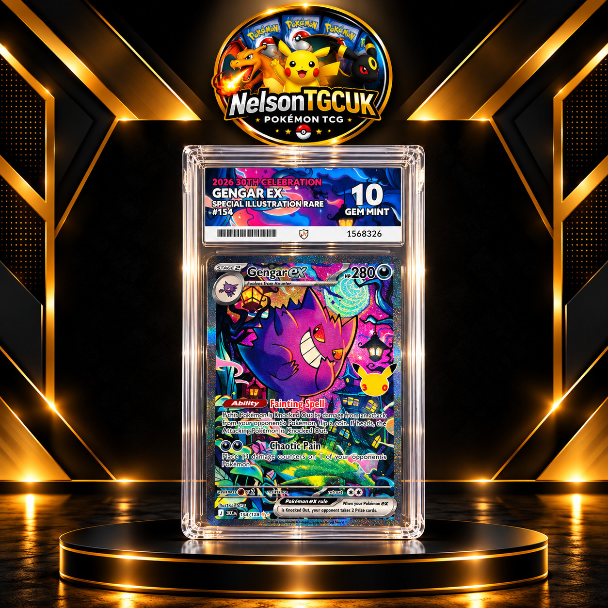 30th Celebration Gengar EX SIR #154/128 ACE 10