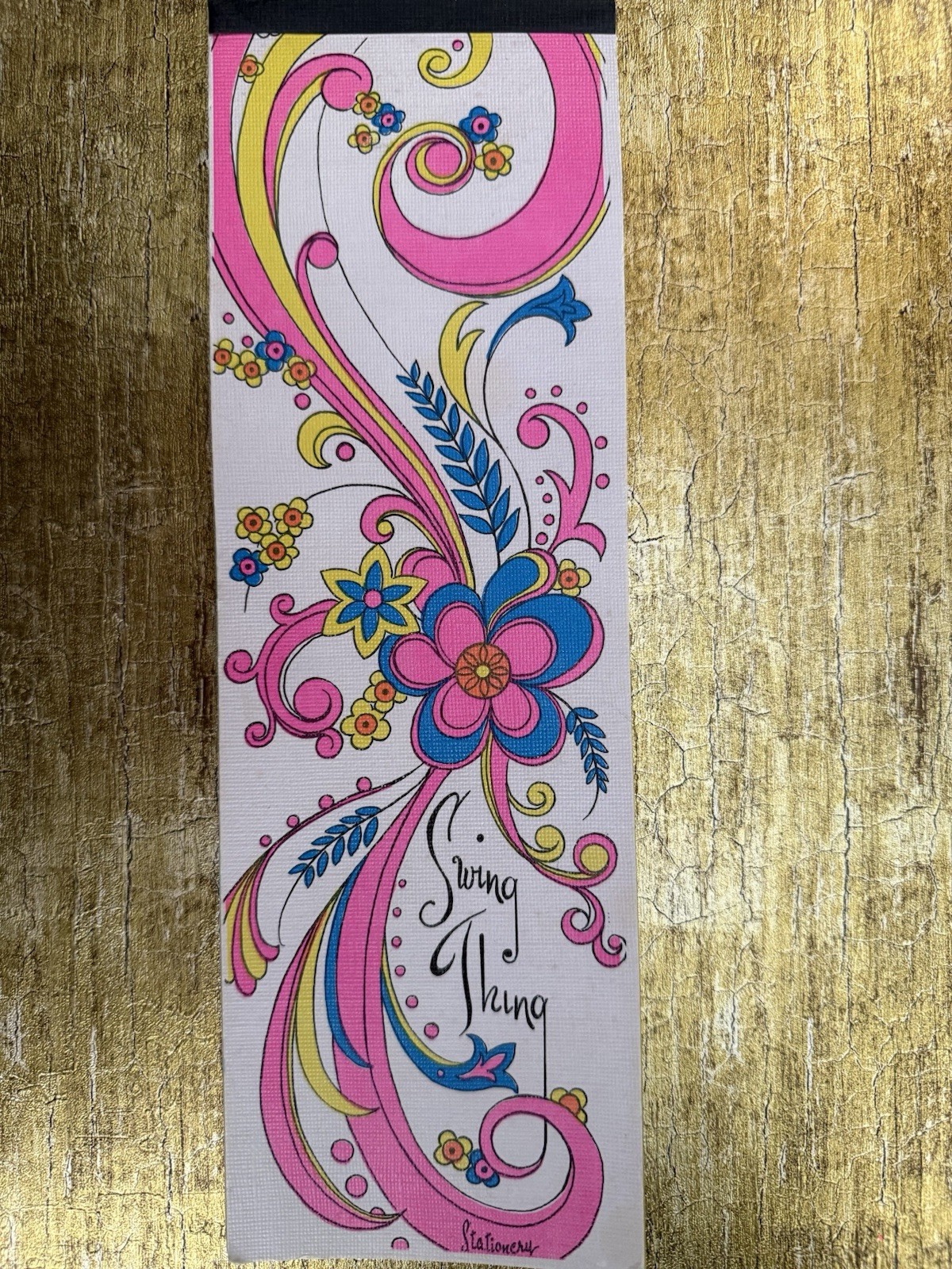 VTG 60s Swing Thing Stationery Pad Groovy Beautifully Sheets Collectible Nostalg VTG 60s Swing Thing Stationery Pad Groovy Beautifully Sheets Collectible Nostalg