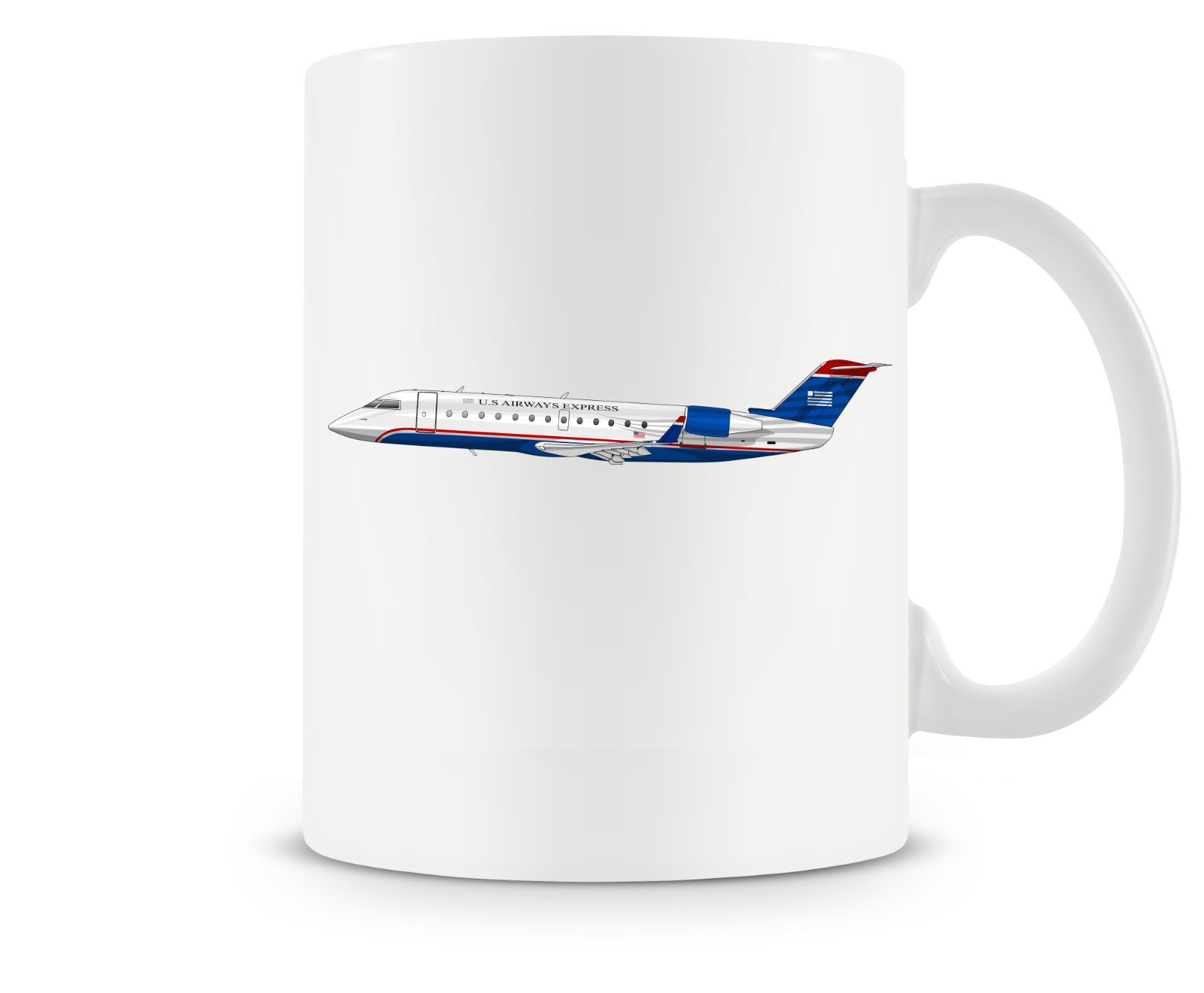 US Airways Express Bombardier CRJ200 Ceramic Coffee Mug - 15oz. US Airways Express Bombardier CRJ200 Ceramic Coffee Mug - 15oz.
