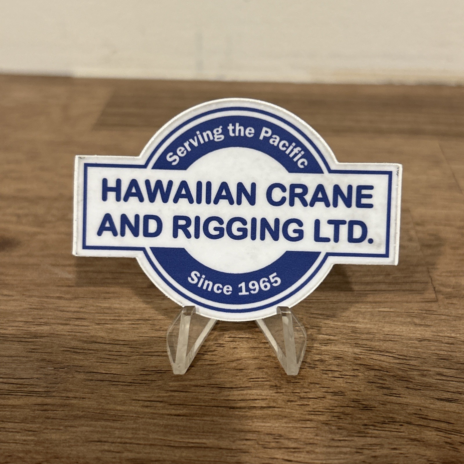 Hawaiian Crane And Rigging LTD  Hard hat Sticker