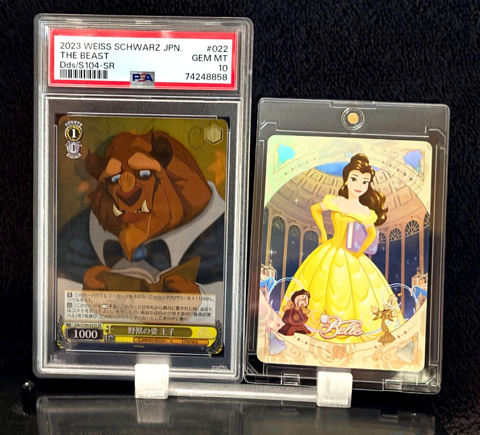 2023 THE BEAST & BELLE SHINING SOUL • PSA 10 GEM MINT • WEISS SCHWARZ DISNEY 100