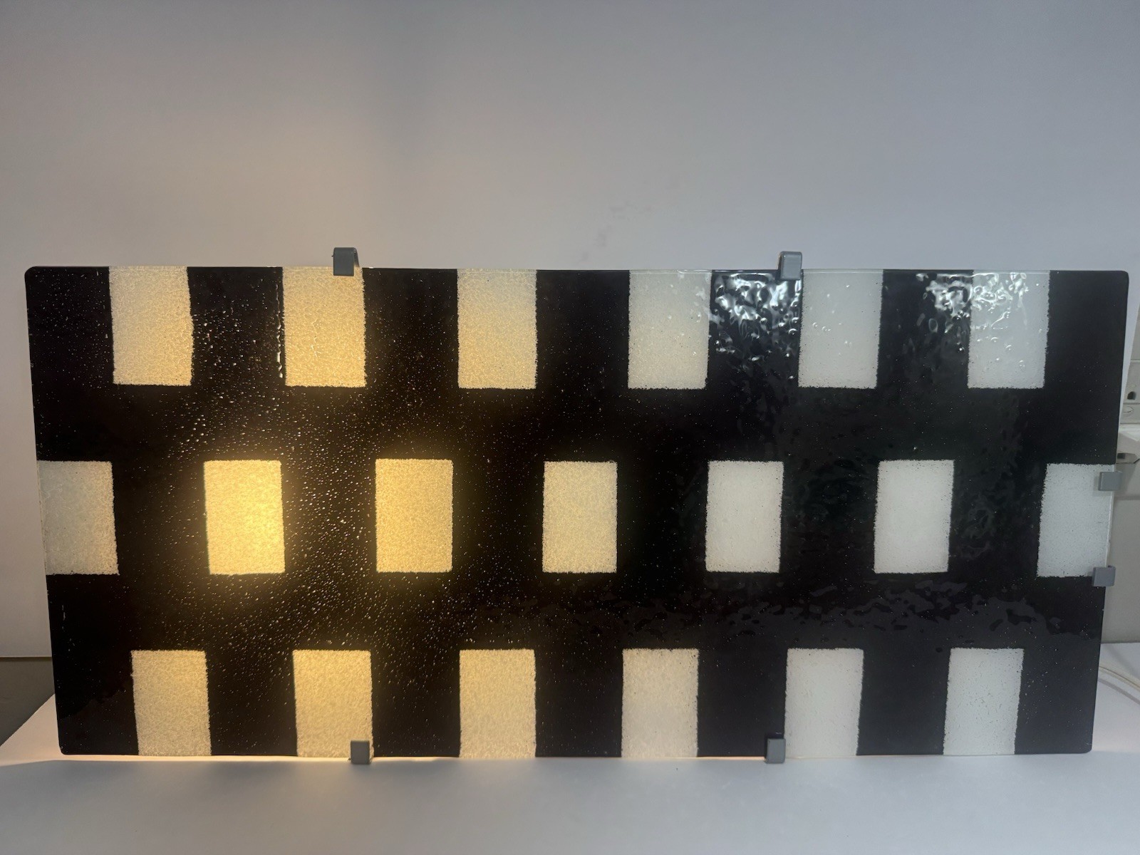 Vintage IKEA Gyllen Black & White Checkered Wall Mounted Light Erika Pekkari 90s Vintage IKEA Gyllen Black & White Checkered Wall Mounted Light Erika Pekkari 90s