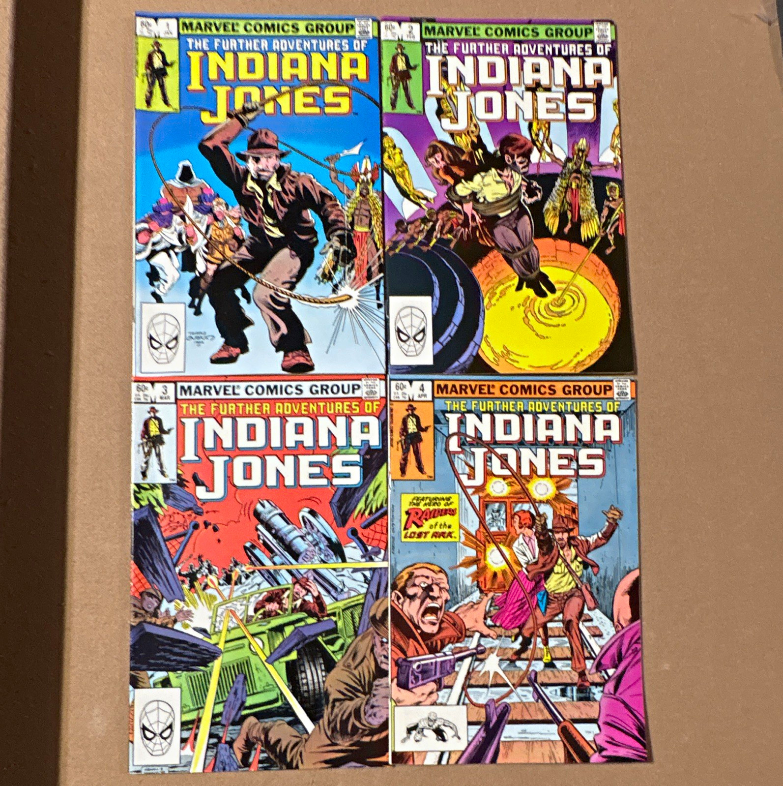 Further Adventures of Indiana Jones #1-4 Marvel 1982 Comic Lot 4 Further Adventures of Indiana Jones #1-4 Marvel 1982 Comic Lot 4