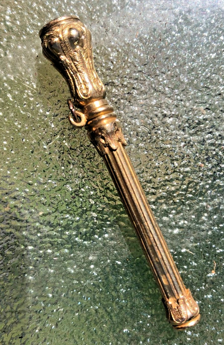 Antique S Mordan & Co Victorian 9ct Gold Propelling Pencil Fob Bloodstone Seal Antique S Mordan & Co Victorian 9ct Gold Propelling Pencil Fob Bloodstone Seal