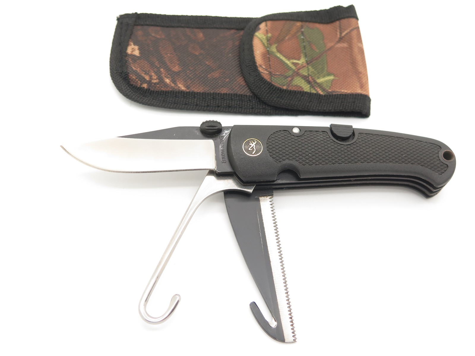 Vtg Browning 630 Duck Commander Seki Japan Folding Bird Hunter Lockback Knife Vtg Browning 630 Duck Commander Seki Japan Folding Bird Hunter Lockback Knife