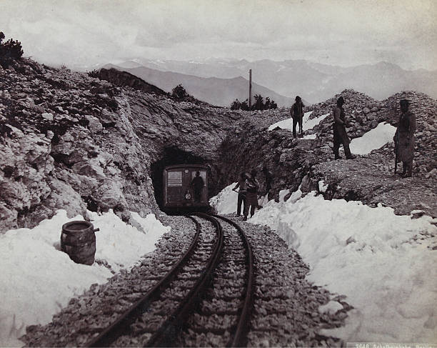 St Wolfgang The Cog Railway Up The Schafberg Below The Summit Old Photo