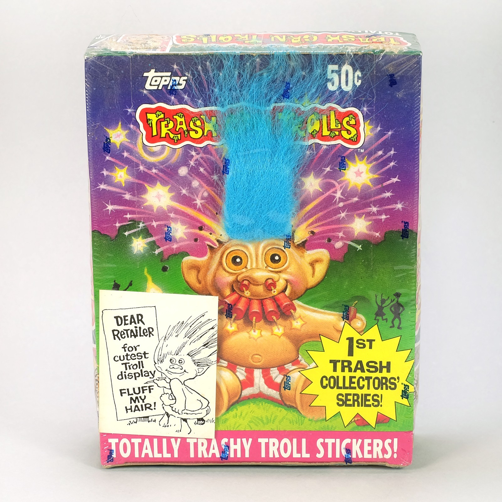 1992 Topps Trash Can Trolls Totally Trashy Troll Stickers – Complete Sealed Box 1992 Topps Trash Can Trolls Totally Trashy Troll Stickers – Complete Sealed Box