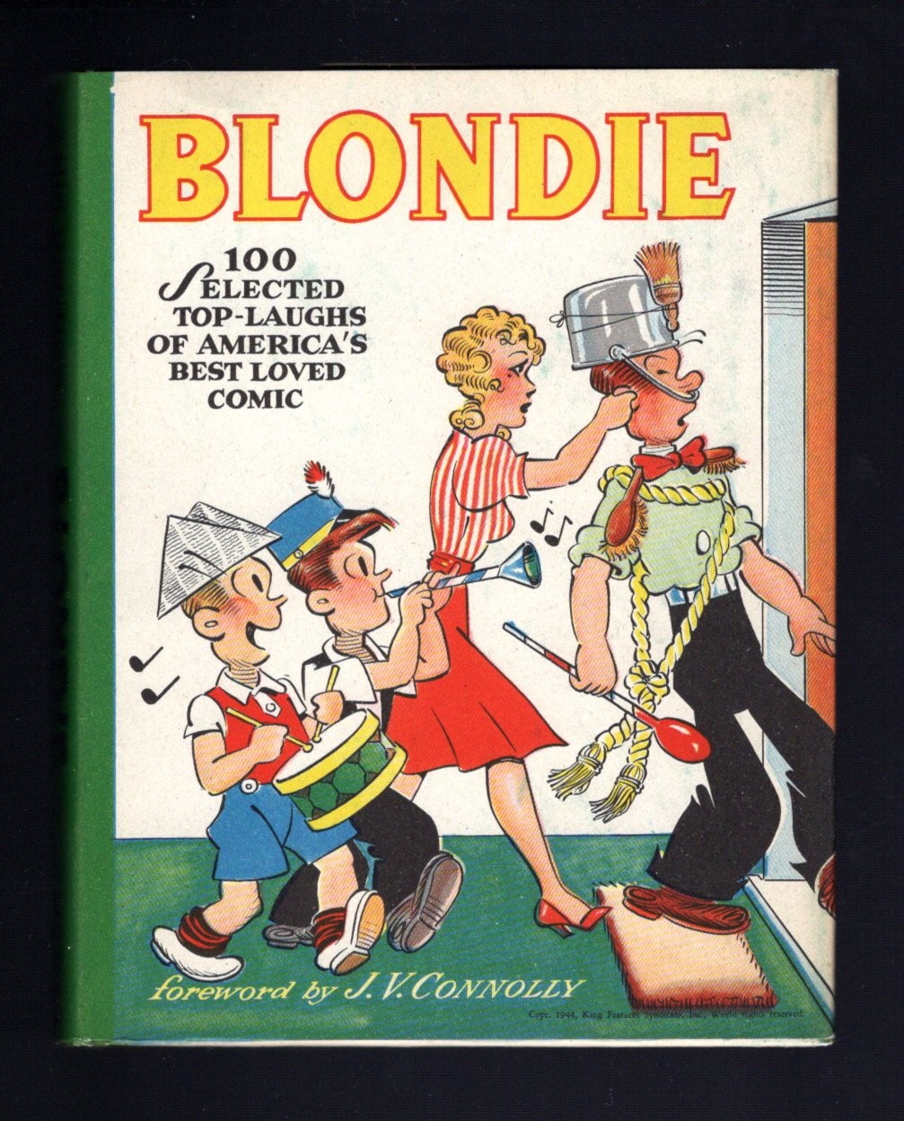 Blondie 100 Selected Top Laughs Hardcover 1944 1st File F/VF - White Pages