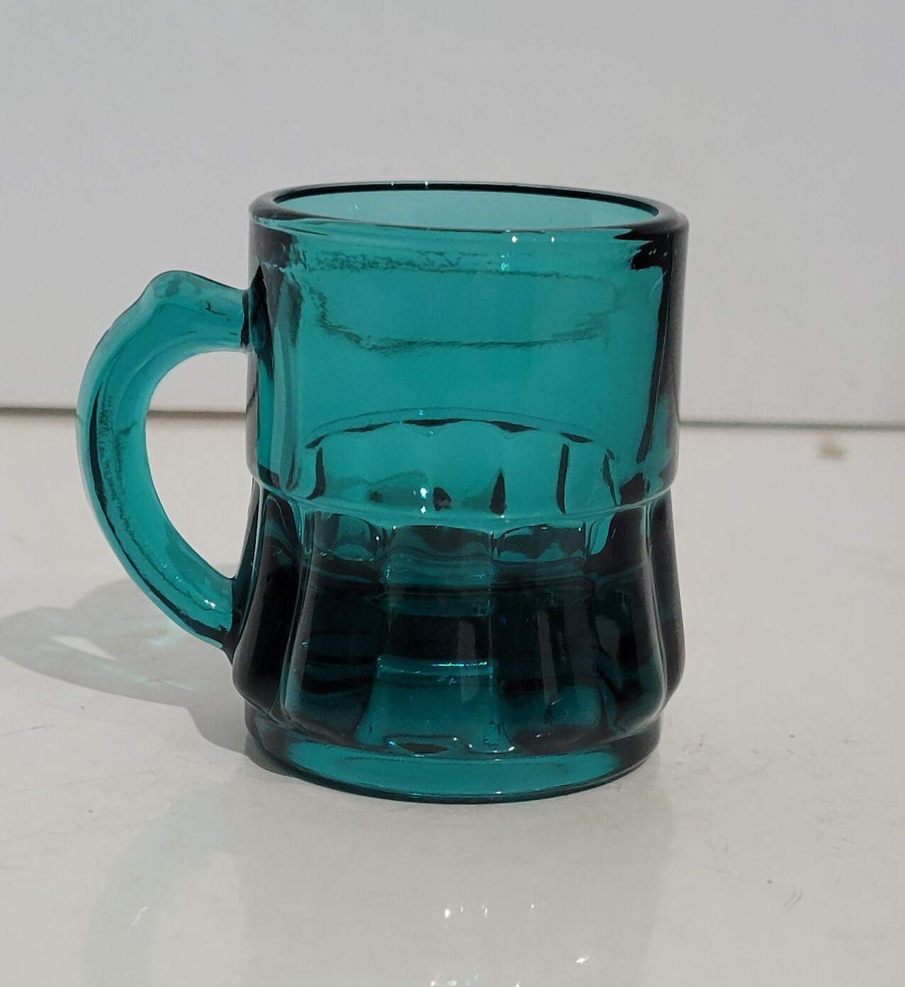 Vintage Federal Mug Mini Shot Glass with “F” Shield Stamp