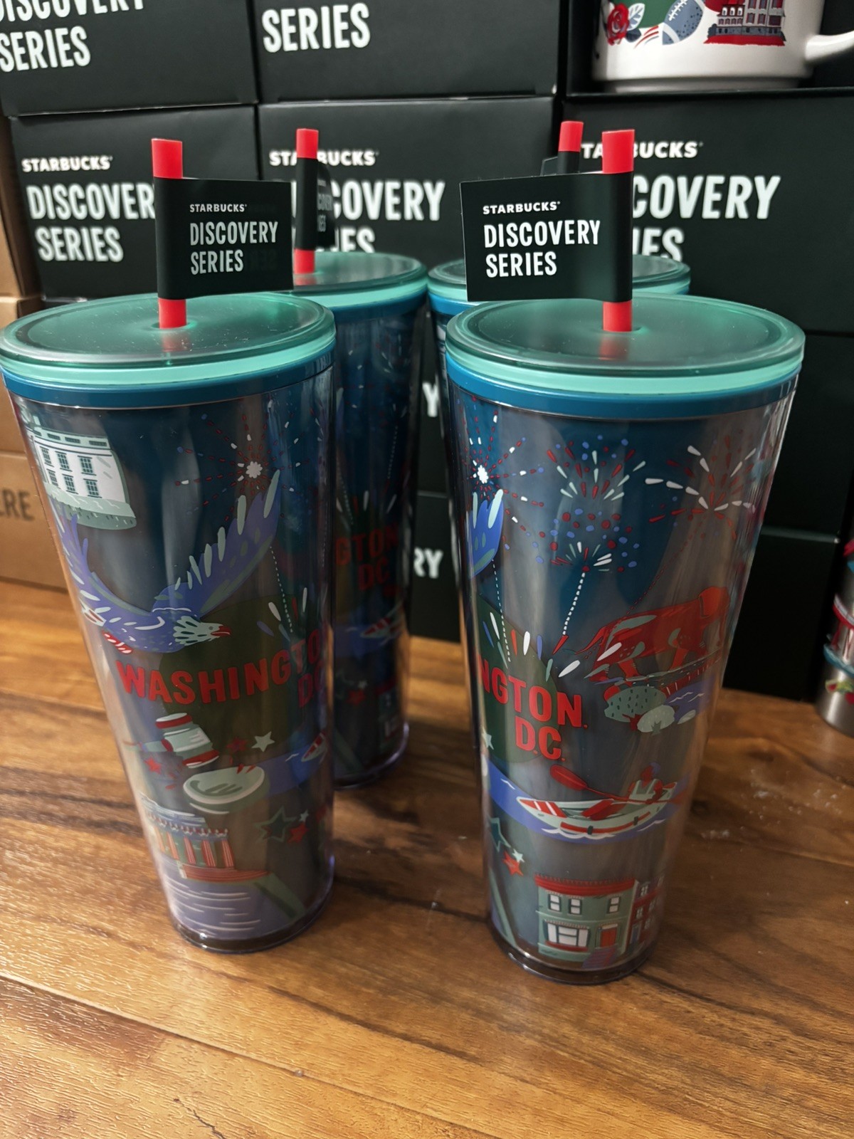 New Starbucks Washington DC Discovery Series  Cold Cup Tumbler 24 oz