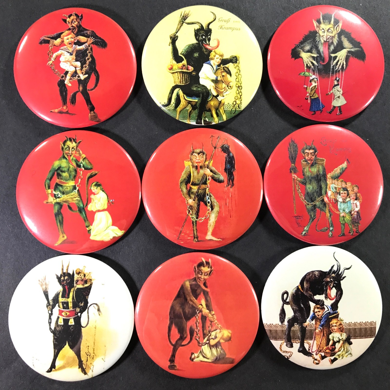 Krampus Evil Santa Demon Christmas 2.25\ Krampus Evil Santa Demon Christmas 2.25\