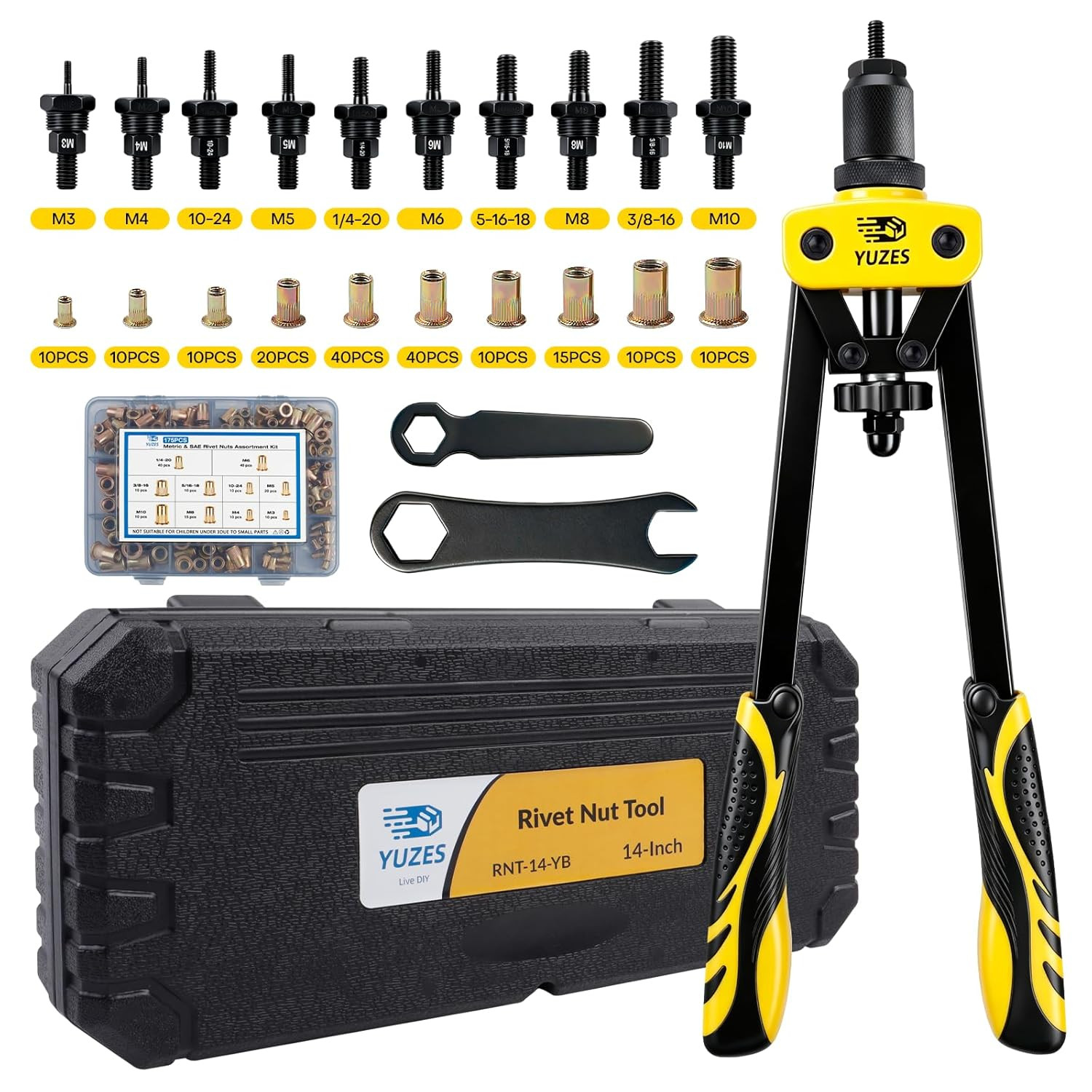 Rivet Nut Tool Kit, 14 Rivet Nut Tool Kit, 14