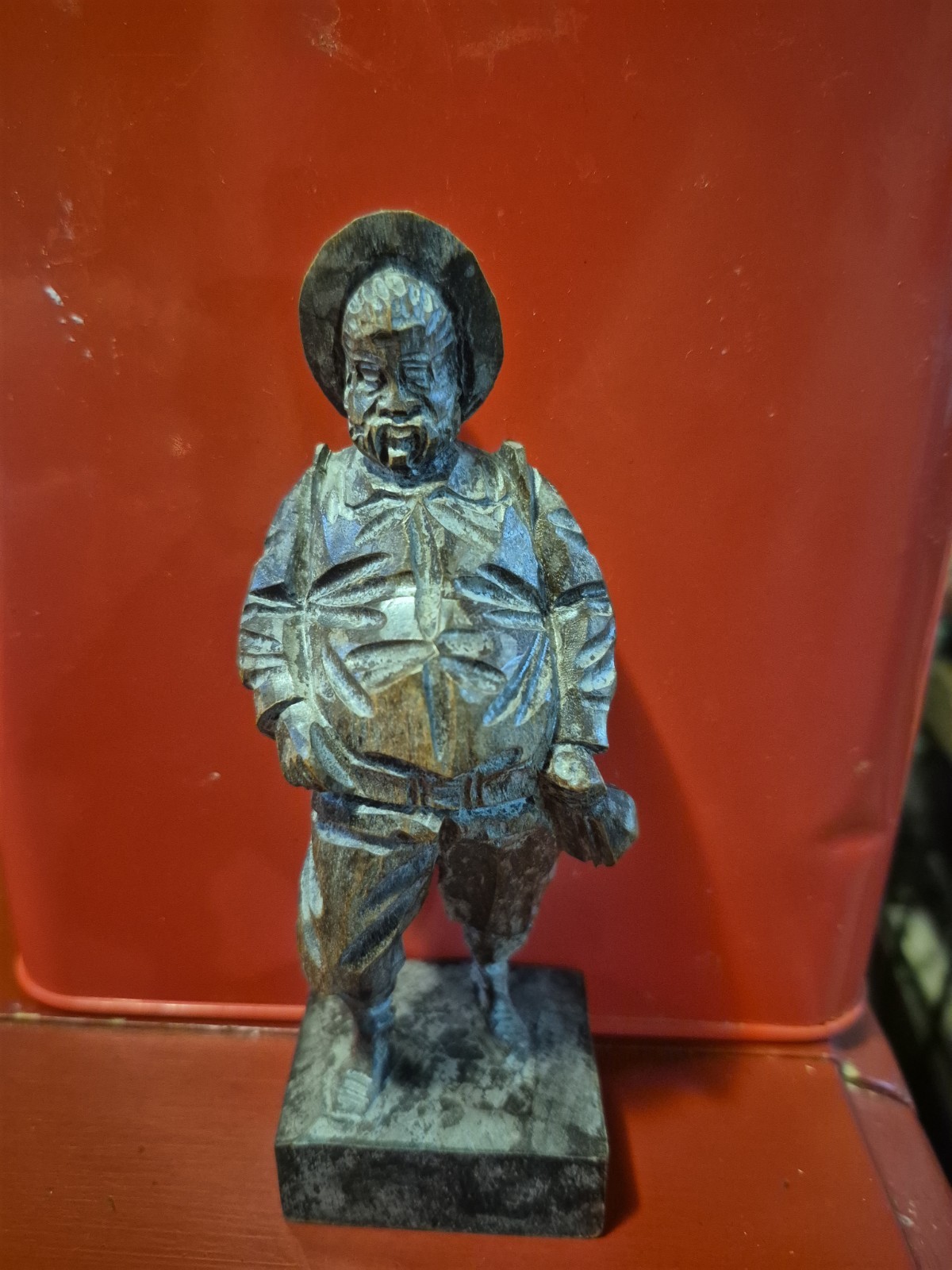 Wooden Ouro Artasania Sancho Panza Figure # 703-1 Vintage Hand Carved
