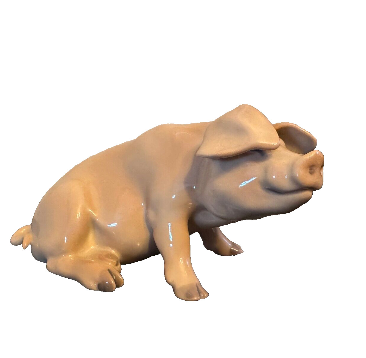 Bing & Grondahl Figurine Pig 1582 Scandinavian Porcelain VTG Bing & Grondahl Figurine Pig 1582 Scandinavian Porcelain VTG