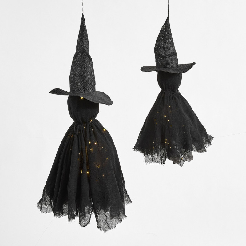 Pottery Barn Lit Witches Hanging - Set of 2 Pottery Barn Lit Witches Hanging - Set of 2