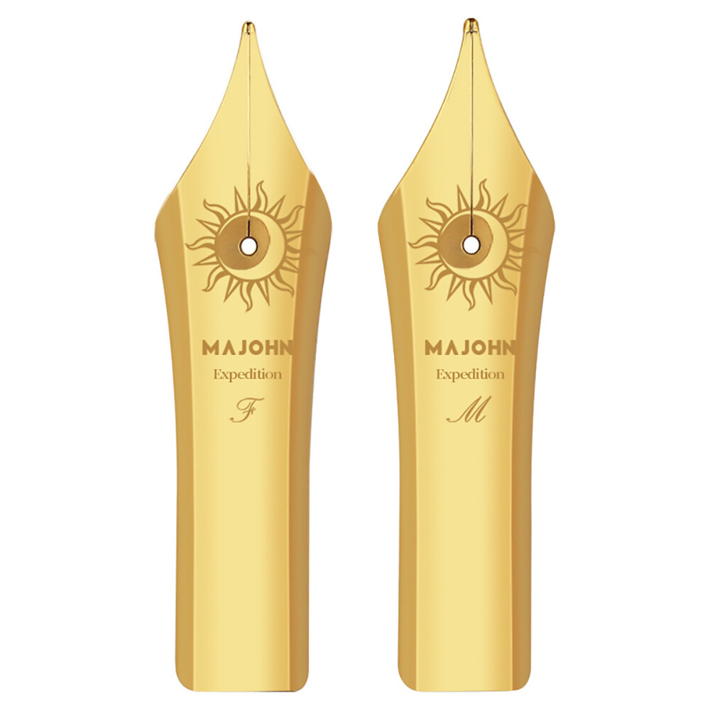 2PCS Majohn NO.8 Fountain Pen Nib EF, F, M Compatible with NO.8 P139, P140