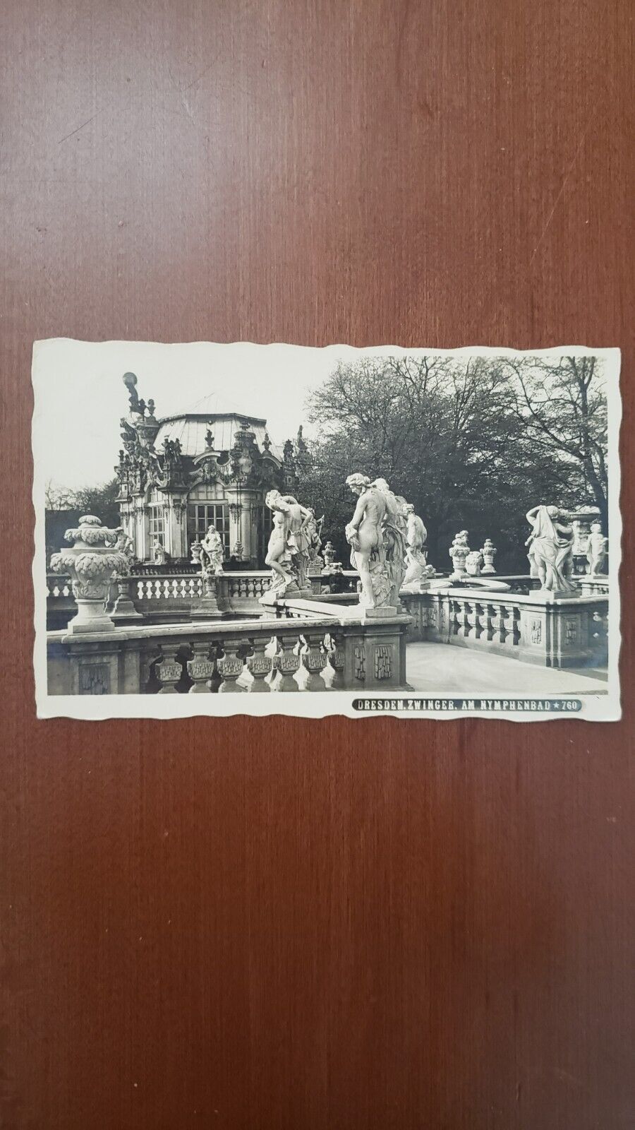 POSTCARD DRESDEN GERMANY - STATUTES OF NYMPHS - 1935 - 24-150