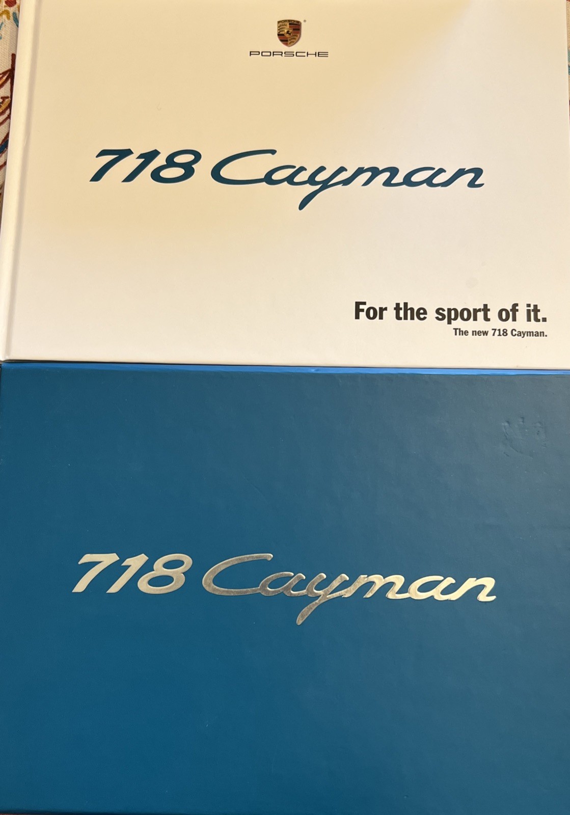 2016 Porsche 718 Cayman Hardcover Book Sales brochure in hard case