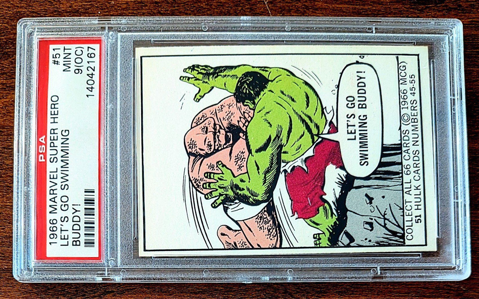 1966 DONRUSS MARVEL SUPERHEROES #51 RARE PSA MINT 9(oc) READ DESCRIPTION BELOW 1966 DONRUSS MARVEL SUPERHEROES #51 RARE PSA MINT 9(oc) READ DESCRIPTION BELOW