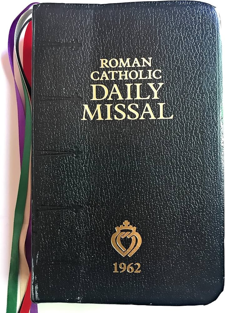 1962 Roman Catholic Daily Missal for the Traditional Latin Mass Black 