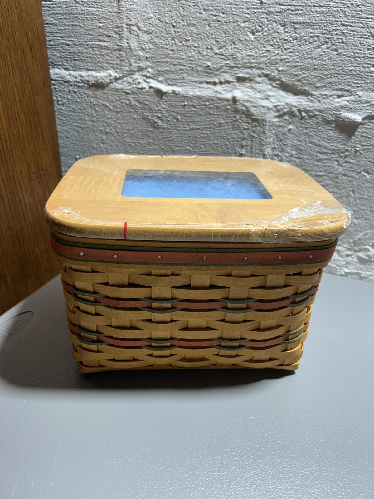 Longaberger 2002 Mothers Day Moms Memories Basket & New Photo Insert Lid
