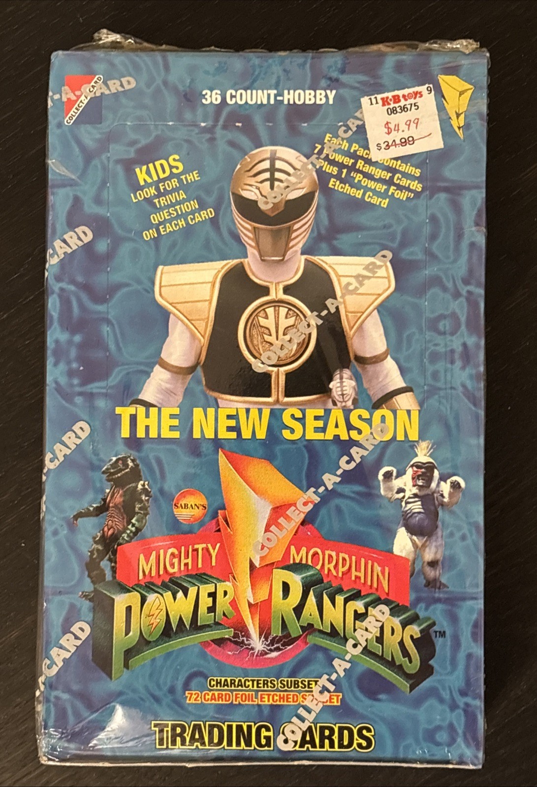 Mighty Morphin Power Rangers Trading Cards 36 Packs Hobby Box, Factory Sealed Mighty Morphin Power Rangers Trading Cards 36 Packs Hobby Box, Factory Sealed