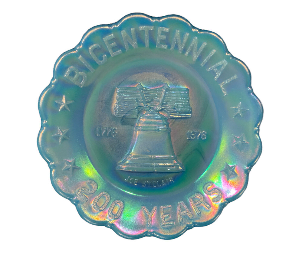 Joe ST. Clair Bicentennial 200 Years 1776-1976 Collector’s Plate 5”