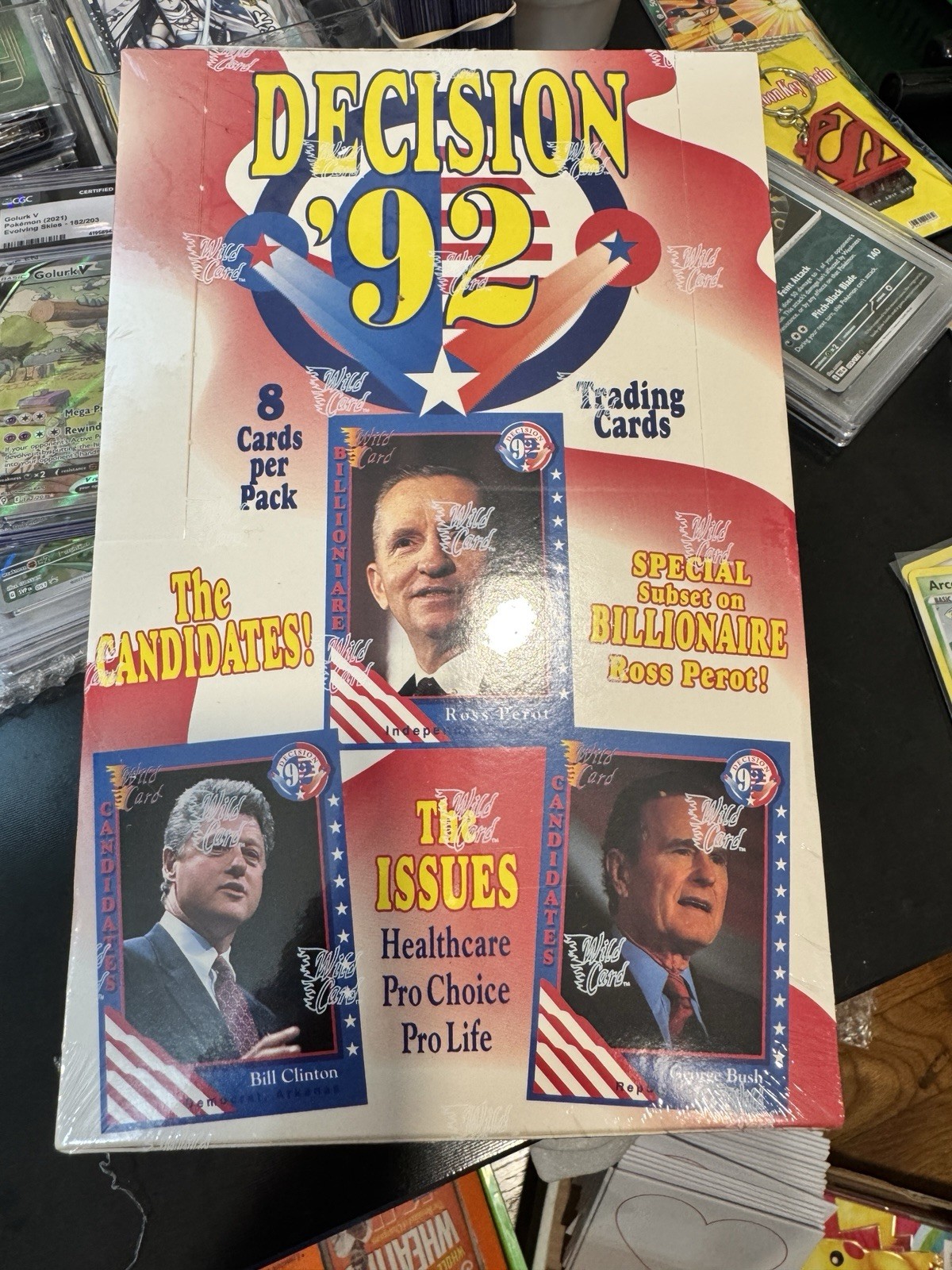 Decision '92 Sealed Trading Cards Box Bush Clinton Perot Presidential Election