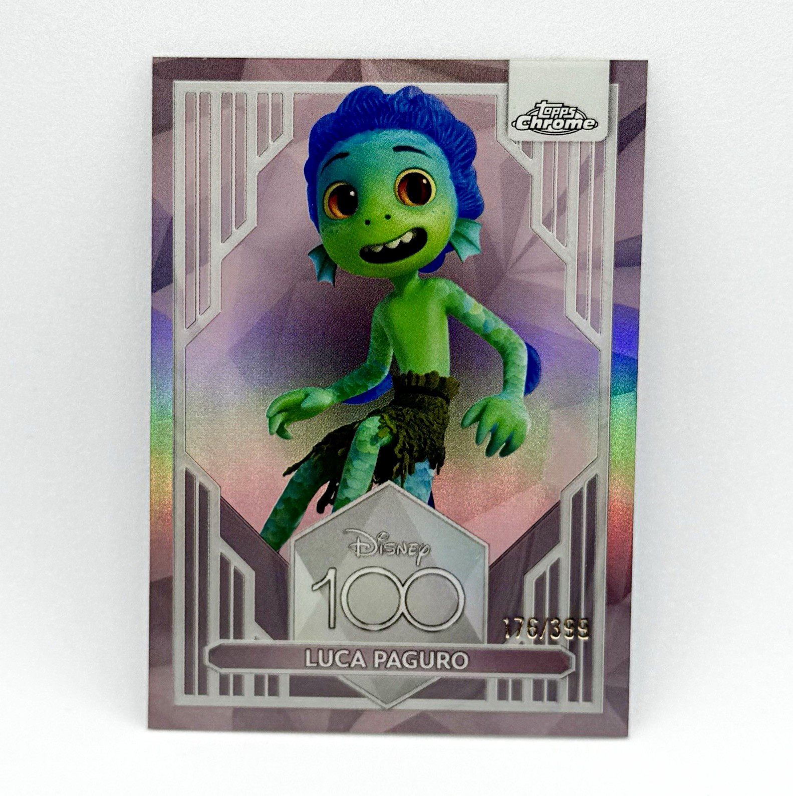 2023 Topps Disney100 Chrome Luca Paguro #96 Pink Refractor /399