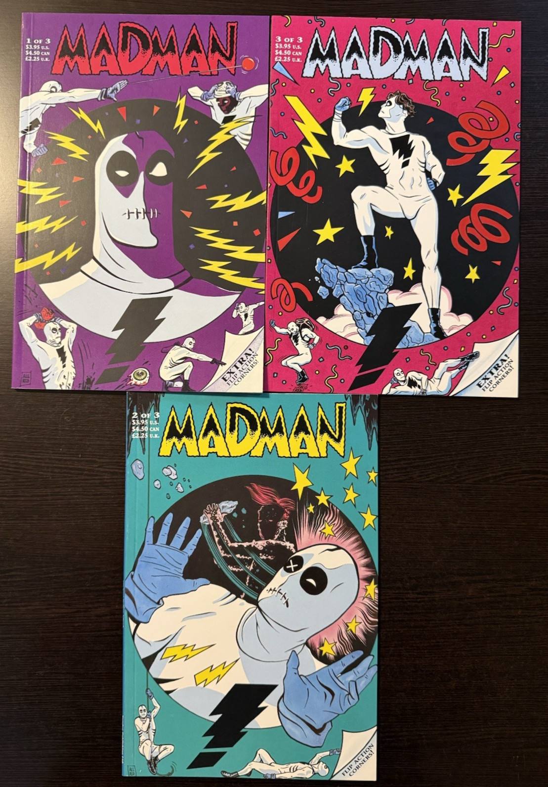 Madman #1, 2, and 3 Complete Set (Tundra March 1992) 1st prints VF+