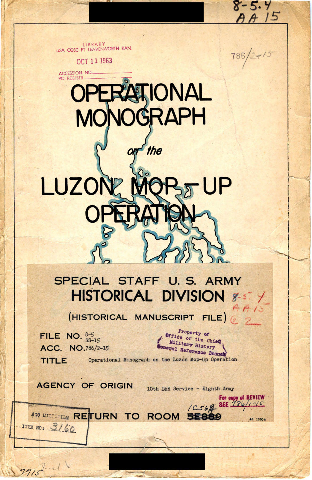 71 Page 1945 8th Eighth Army Luzon Campaign Mop Up Operation Maps on Data CD
