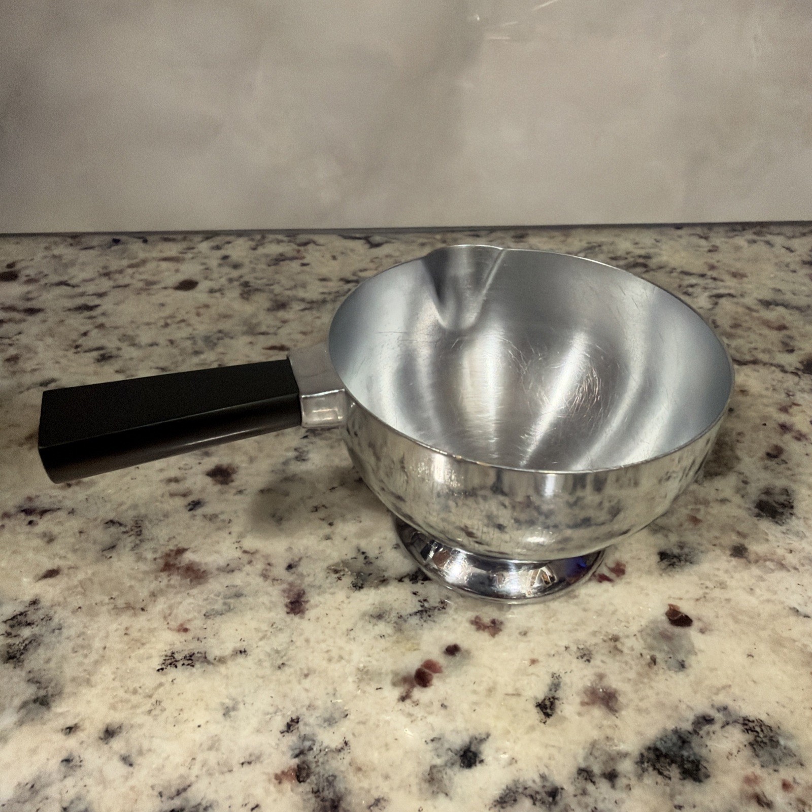 Vintage Chase Chrome and Black Art Deco Cream Pourer w/ Bakelite Handle