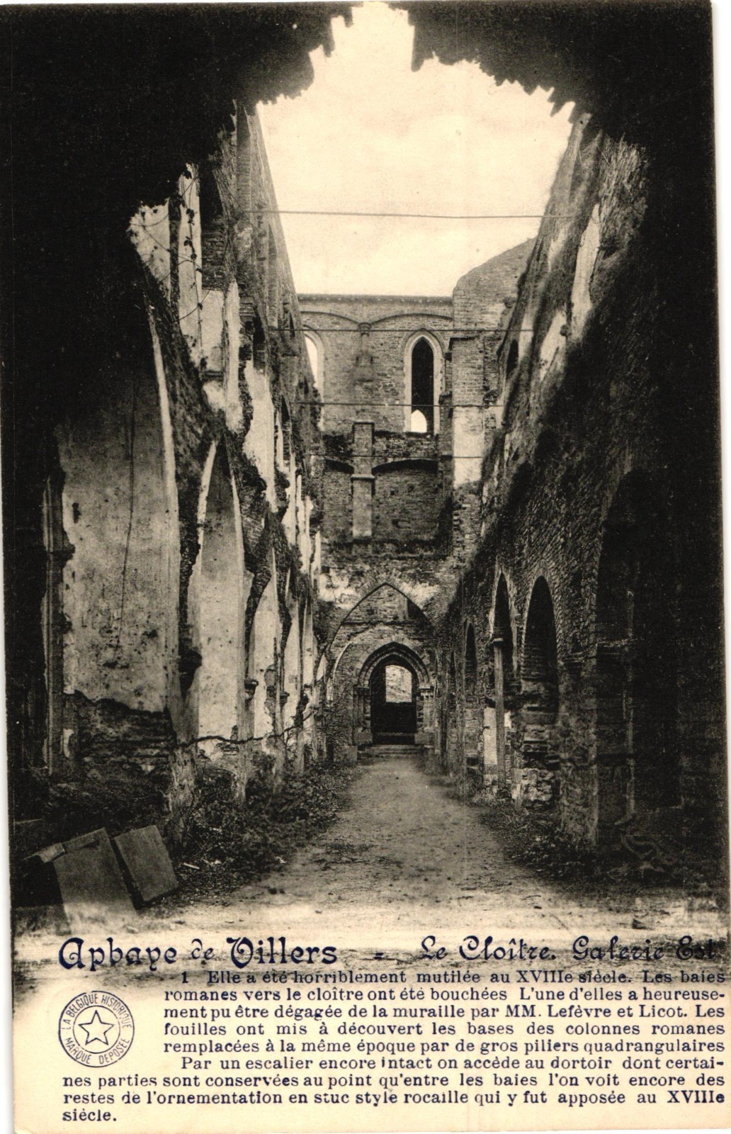 Vintage Postcard France Villers Abbaye