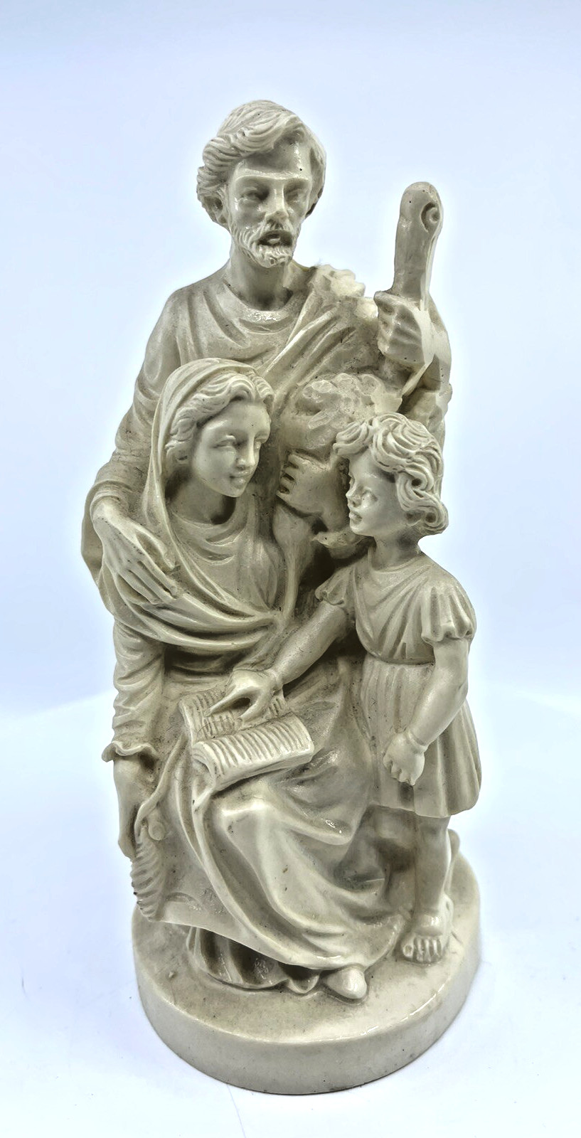 Vintage Italy Holy Family Statuette Virgin Mary Saint Joseph Jesus Christ Vintage Italy Holy Family Statuette Virgin Mary Saint Joseph Jesus Christ