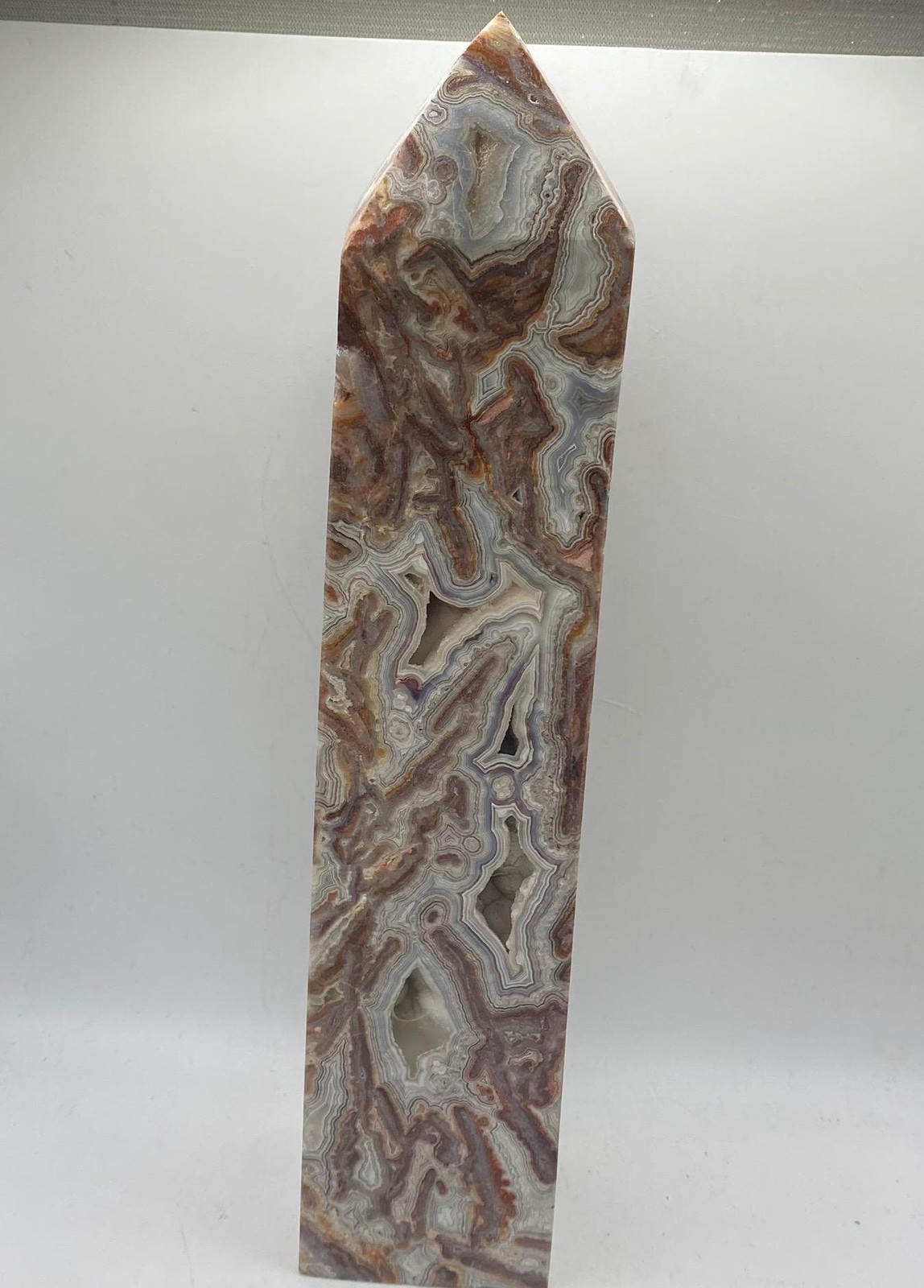 XXL 11” Mexican Crazy Lace Agate tower XXL 11” Mexican Crazy Lace Agate tower