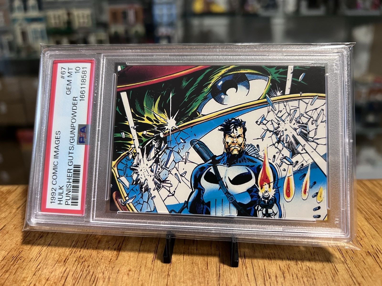 PSA 10 Marvel 1992 Comic Images Punisher #67 Green Gray Hulk Guts And Gunpowder PSA 10 Marvel 1992 Comic Images Punisher #67 Green Gray Hulk Guts And Gunpowder