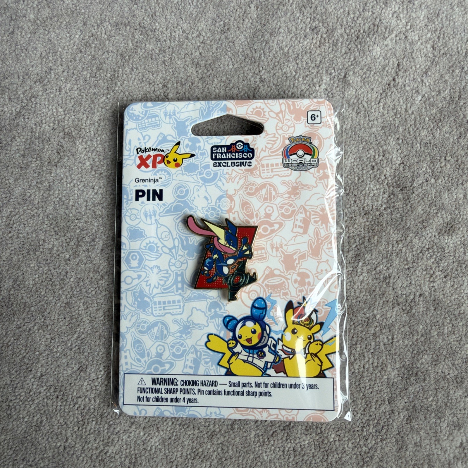 2026 Pokemon World Championships San Francisco Exclusive Pin - Greninja