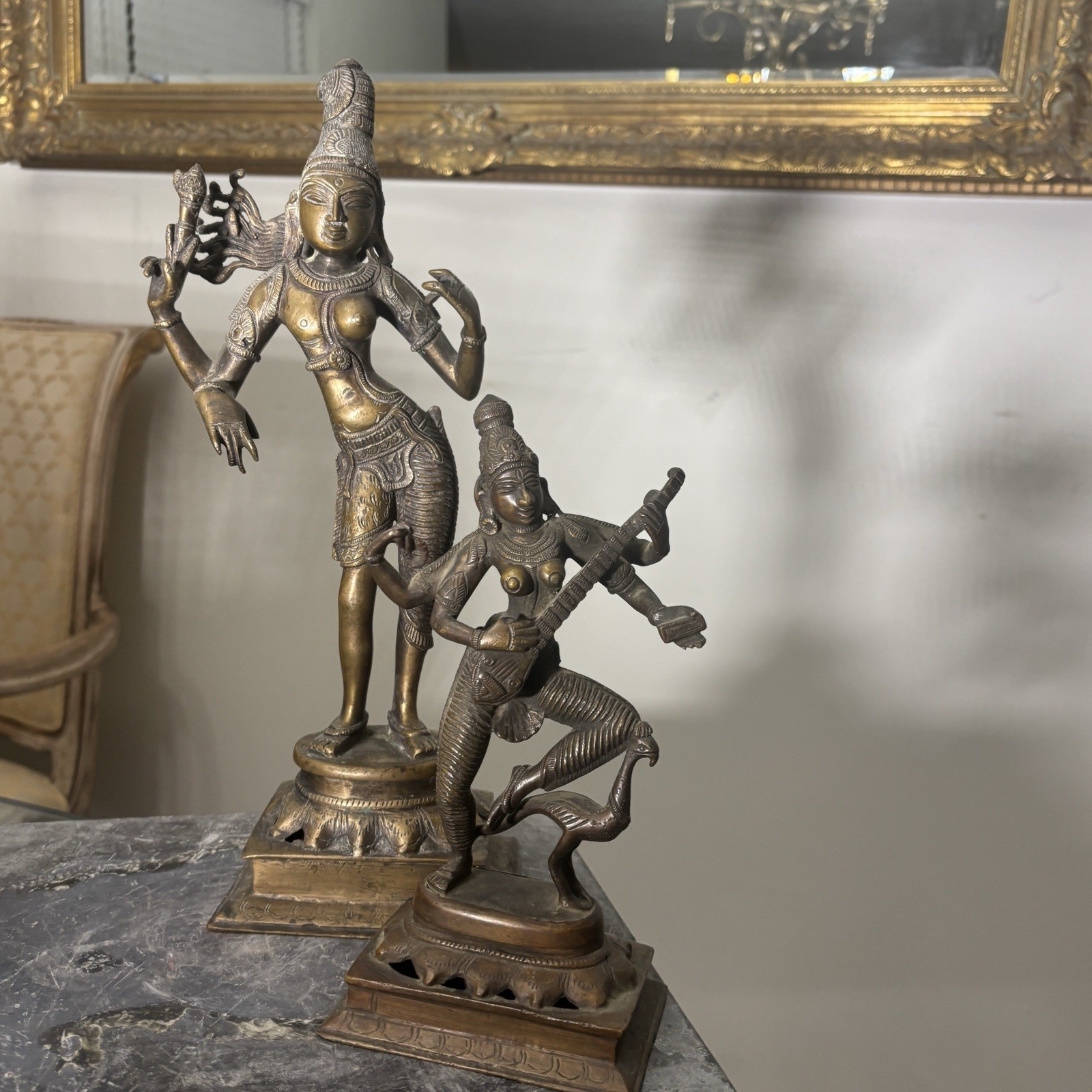 Antique Hindu Bronze Statues Antique Hindu Bronze Statues