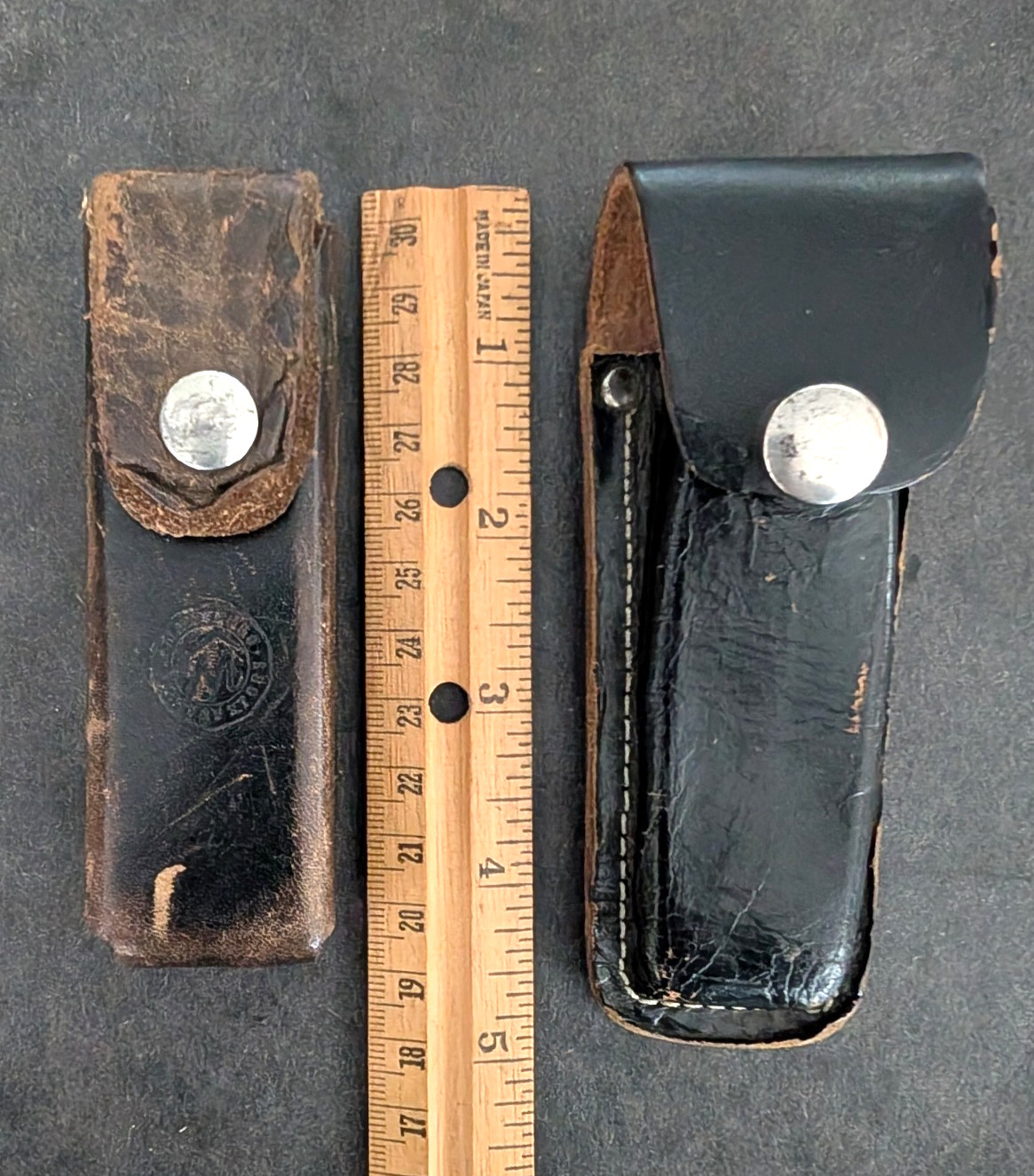 Vintage Marlboro Country Store Leatherman Sheath + Unmarked Knife Sheath