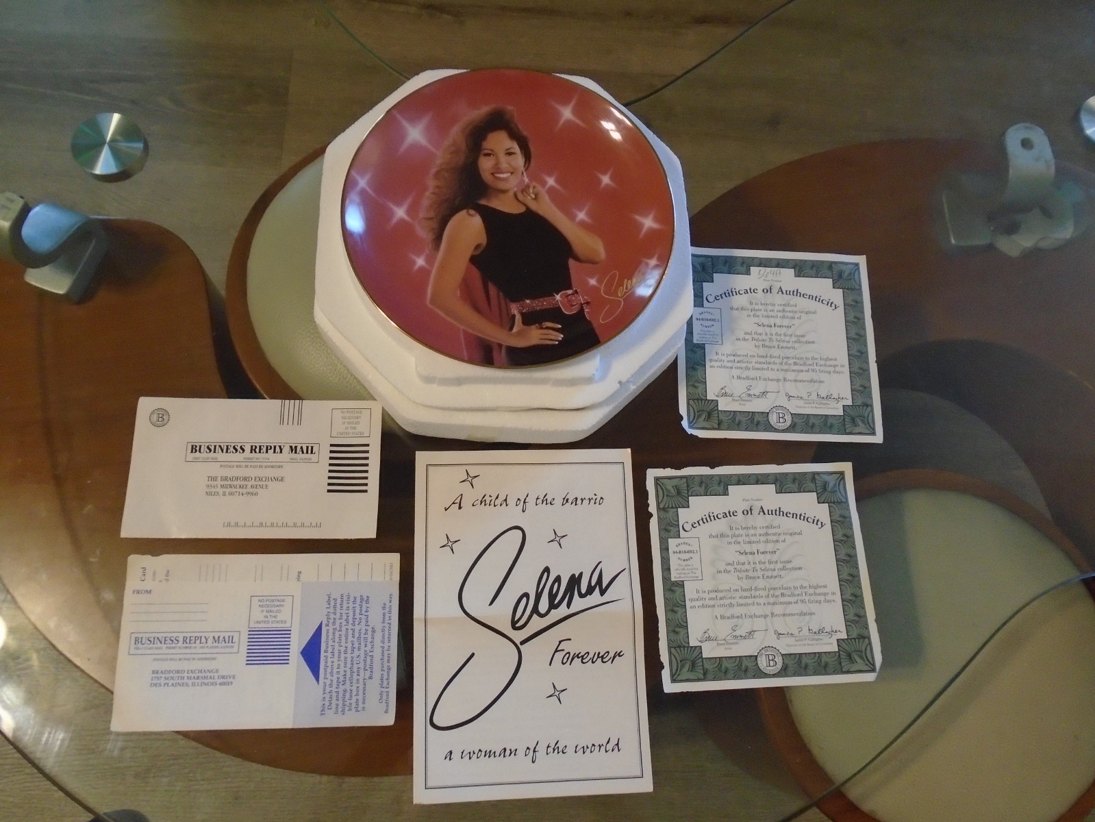 Selena Forever Limited Edition 1996 Bradford Exchange Plate #564 W/ COA RARE