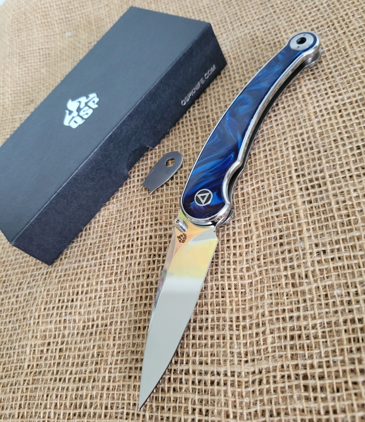 QSP Knife Dolphin Folding Knife 3.13