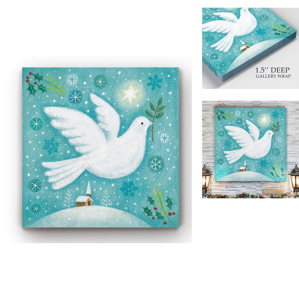 Renditions Gallery Peace On Earth Gallery Wrapped Canvas, 24x24 Renditions Gallery Peace On Earth Gallery Wrapped Canvas, 24x24