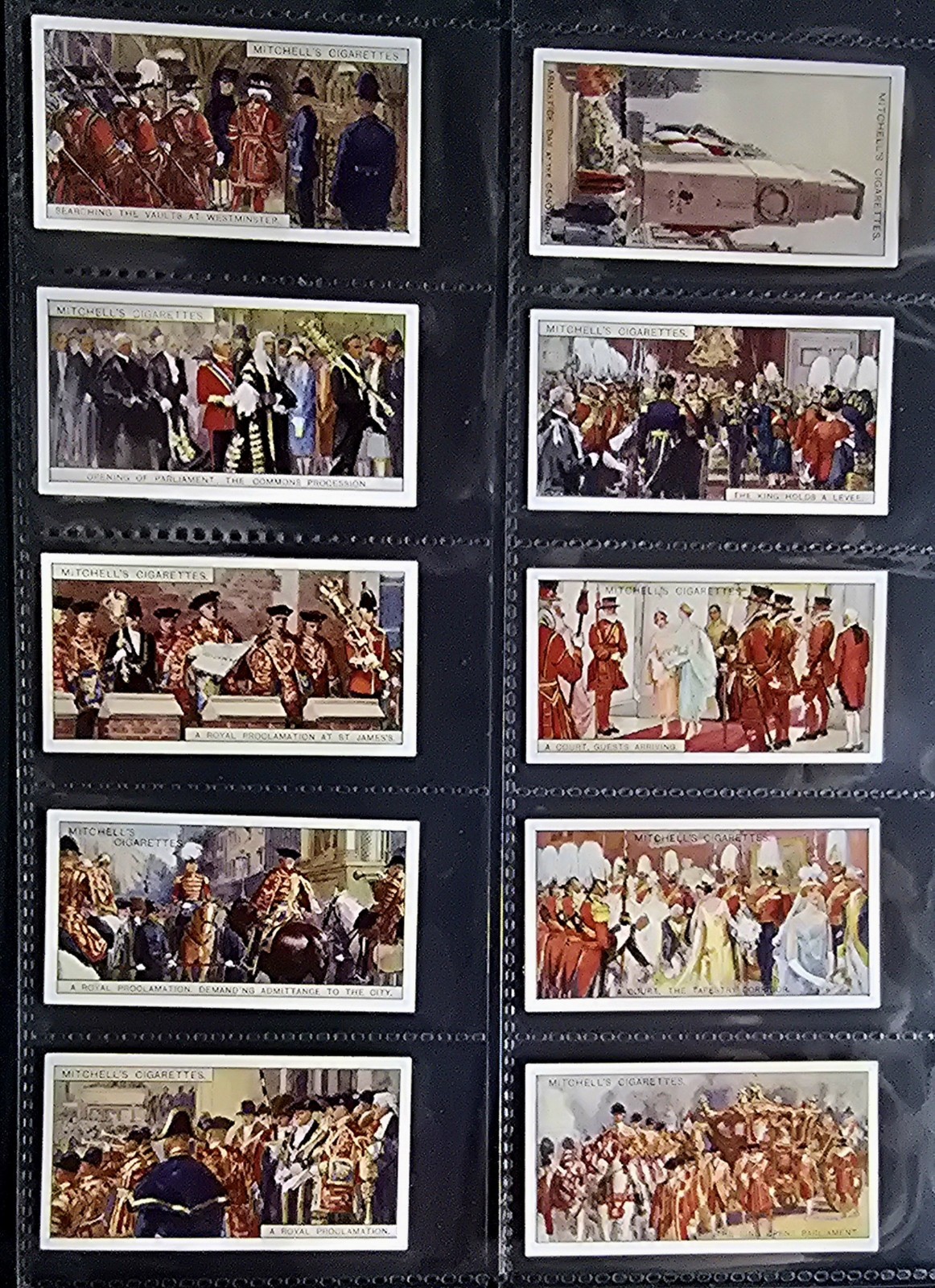 1928 🔴 Stephen Mitchell London Ceremonials 40 Card Complete Set 1928 🔴 Stephen Mitchell London Ceremonials 40 Card Complete Set