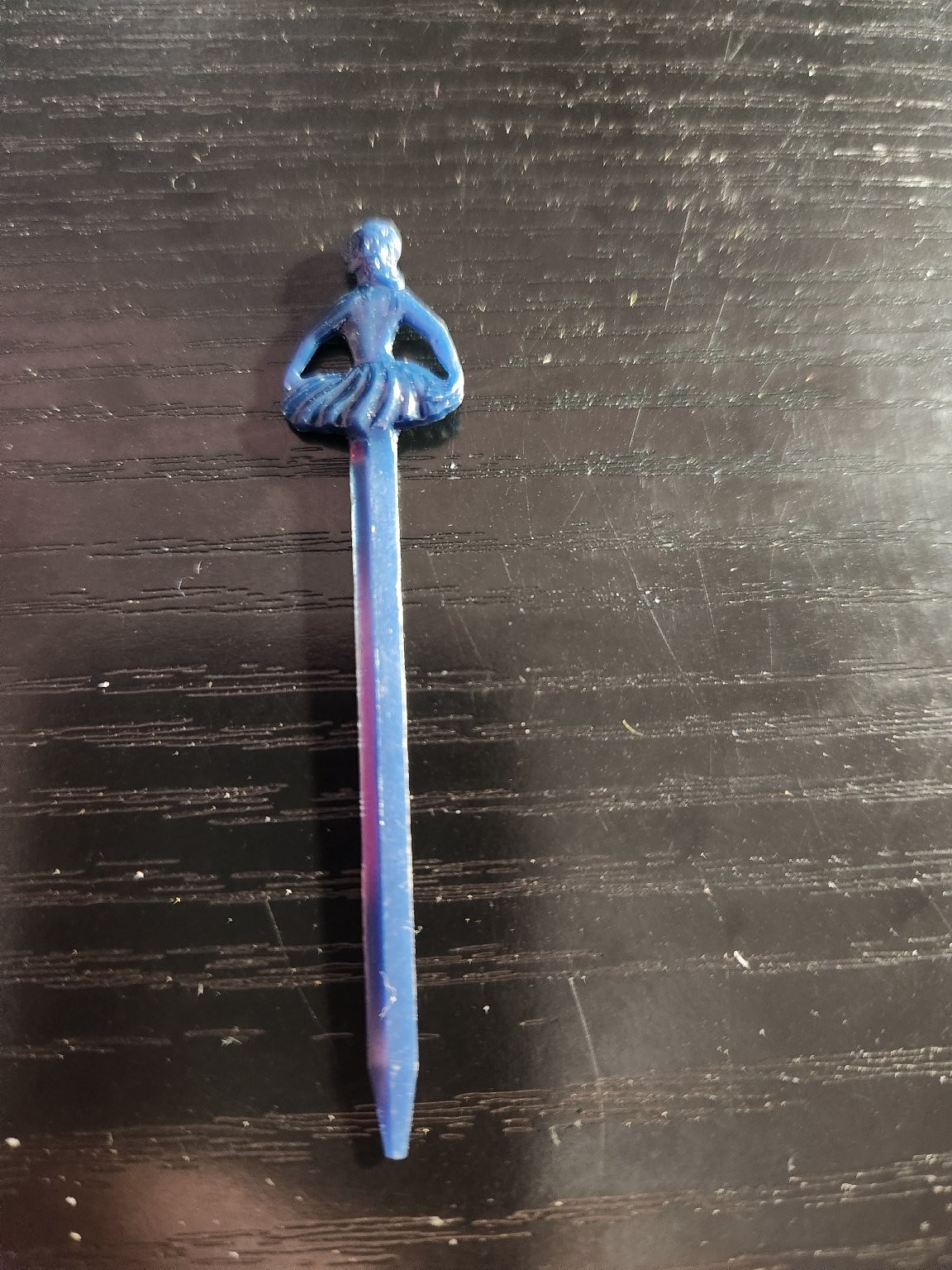 Vintage Plastic Ballerina Swizzle Stir Stick Blue Cocktail Pick Vintage Plastic Ballerina Swizzle Stir Stick Blue Cocktail Pick