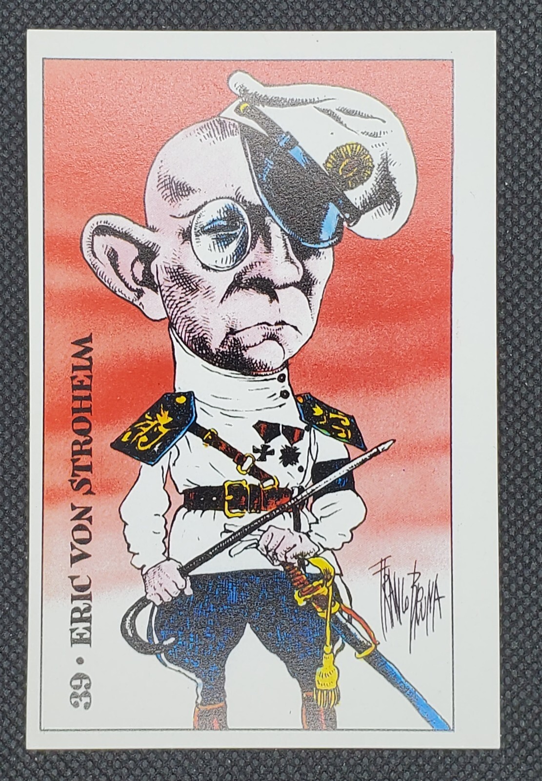 Eric Von Stroheim Italian Trading Card 1971 Once Upon a Time Hollywood