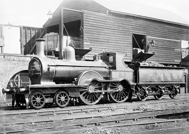 Old Train Photo North Eastern Railway Locomotive 1884 Old Train Photo North Eastern Railway Locomotive 1884
