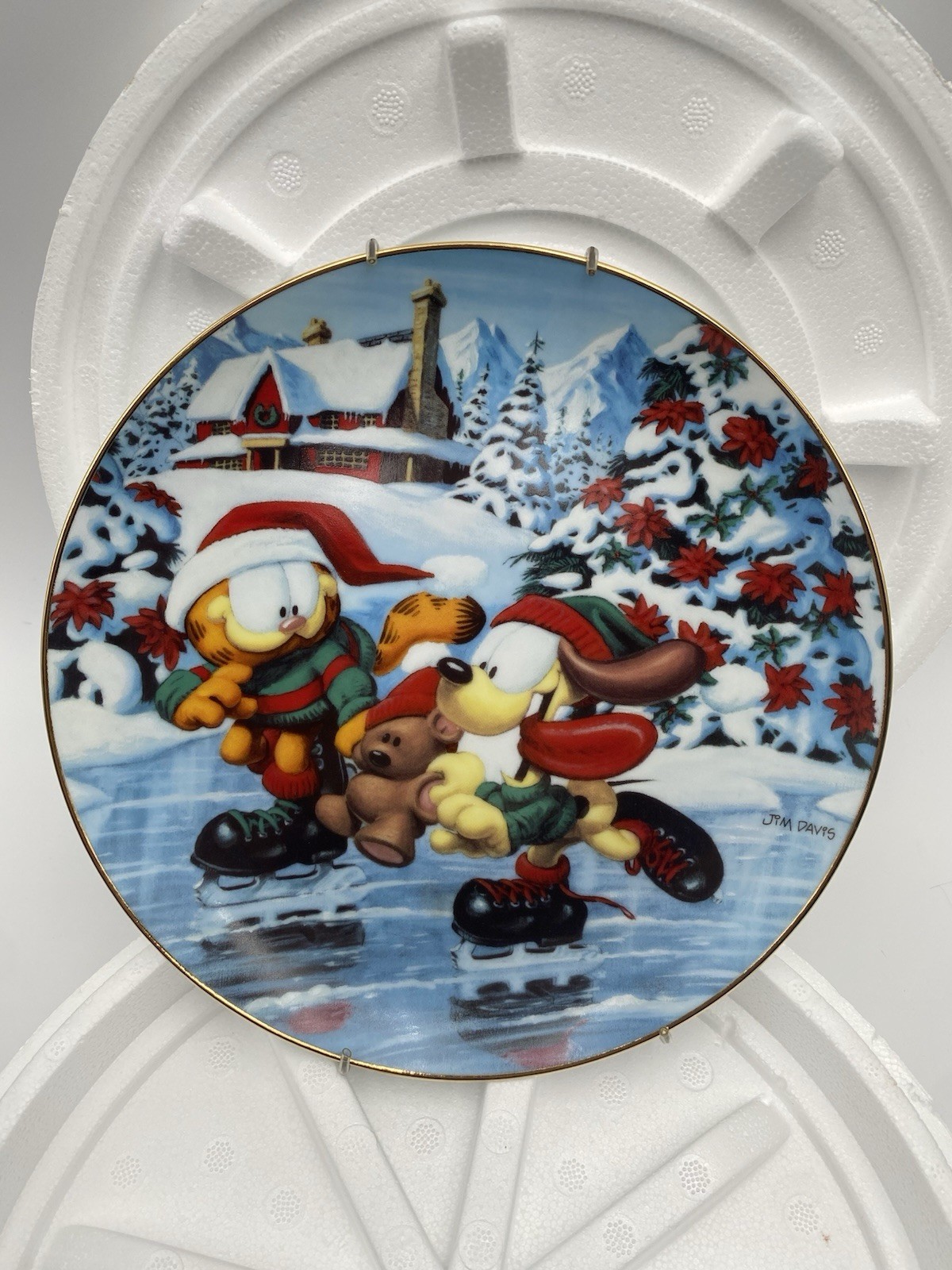 Vintage Danbury Mint Garfield's Christmas Winter Wonderland Plate F6080