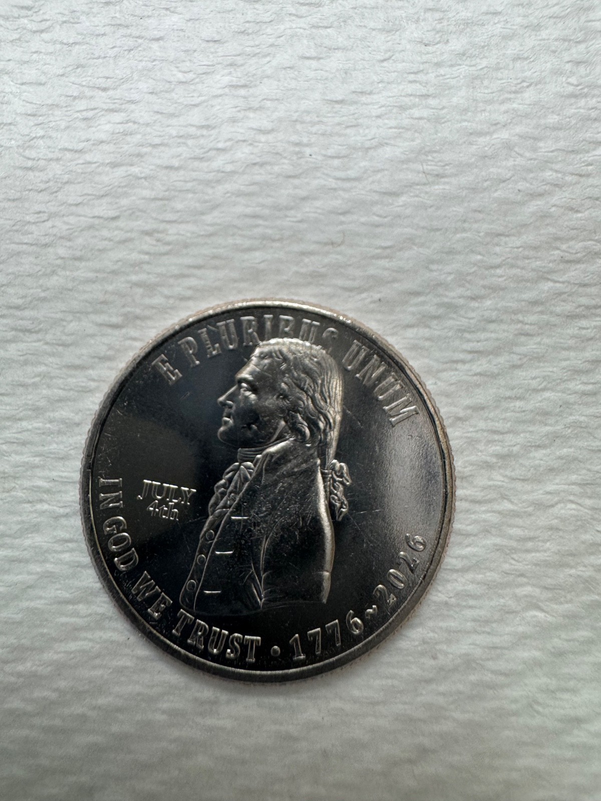 2026 July 4th Privy Mark Declaration of Independence Quarter RARE 25C BU Raw