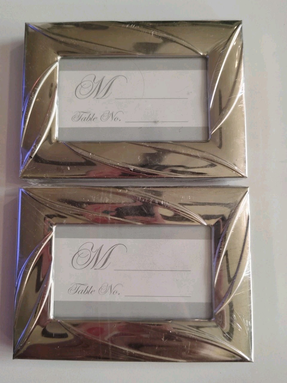 2 Silvertone Metal 3 1/4 X 4 1/2\ 2 Silvertone Metal 3 1/4 X 4 1/2\